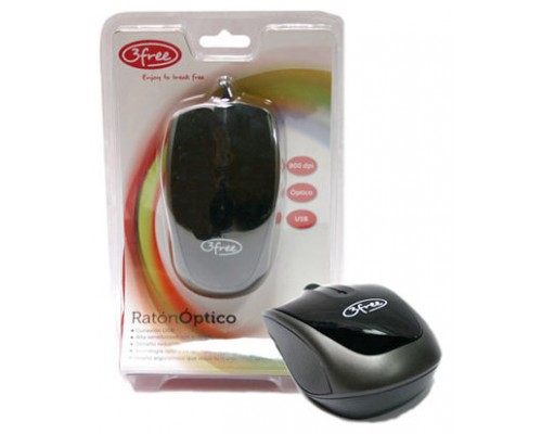 MOUSE 3FREE MCN301 color negro